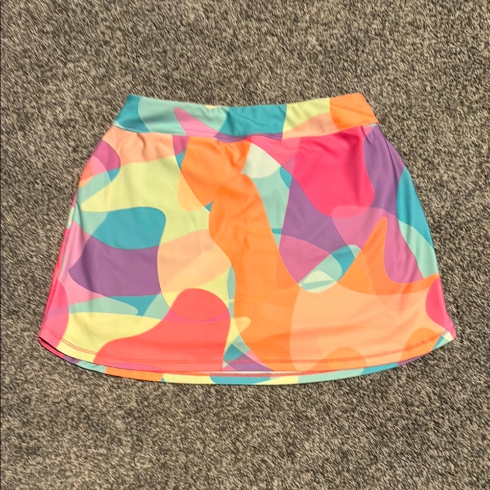 DSG Orange and Pink Skater Mini Skirt (girls 14)